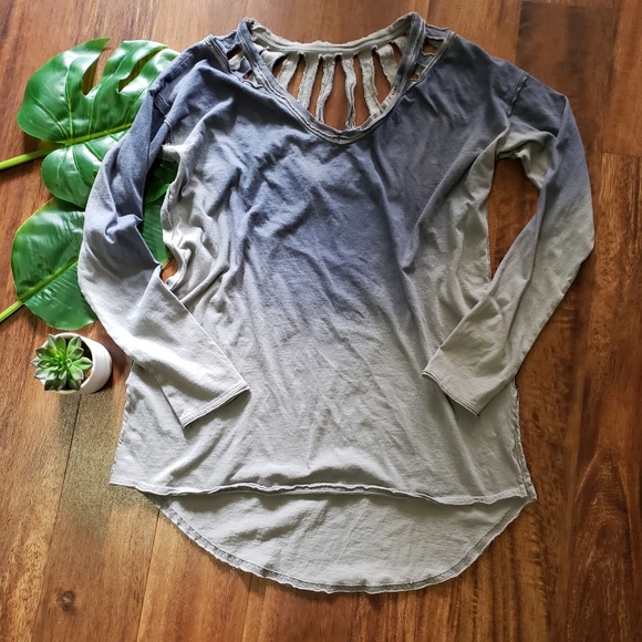 Free People Tops - Free People Ombre Cutout Top